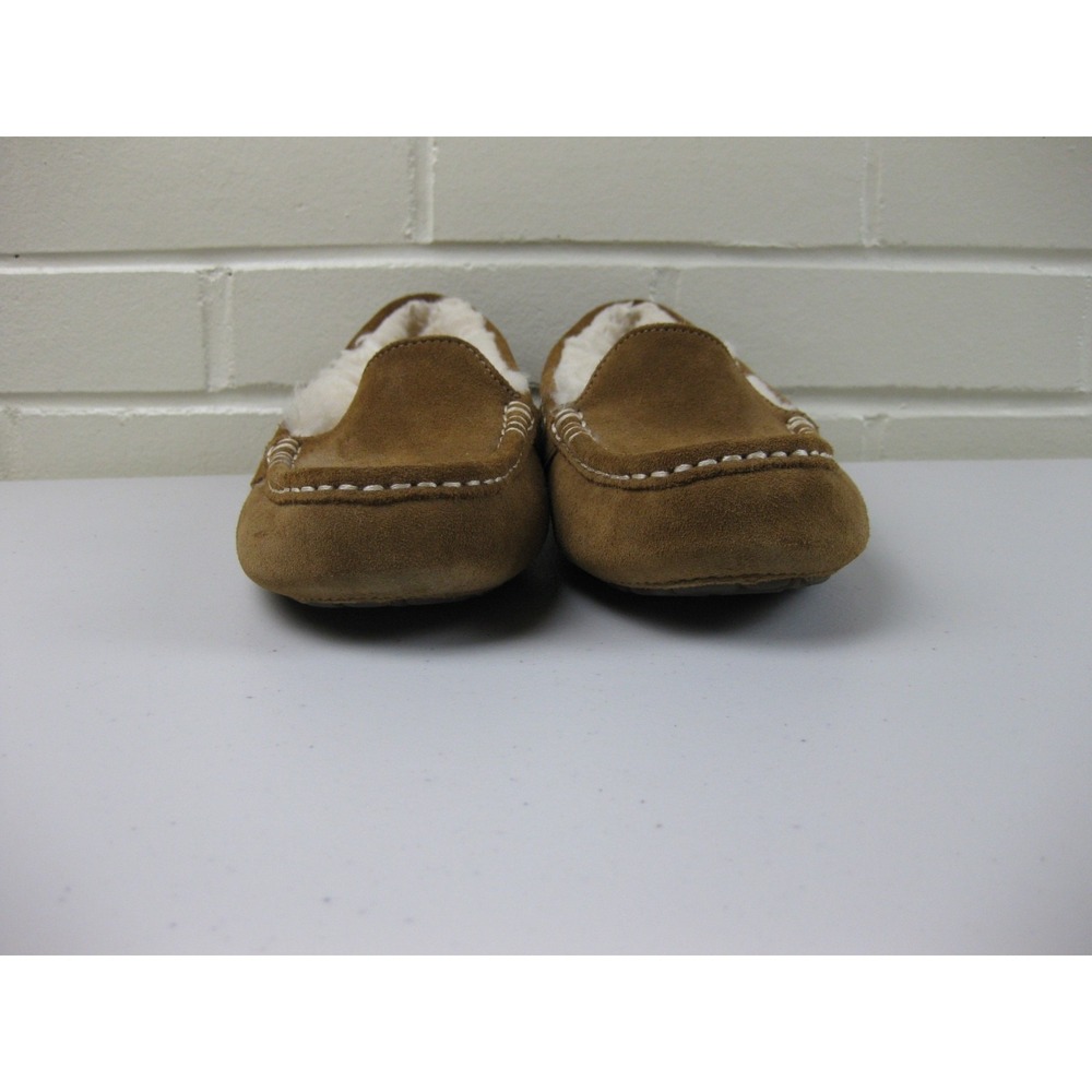 UGG Suede Ansley Shearling Slippers Womens (6) Driving Moccasin Y2K Brown - Picture 3 of 13